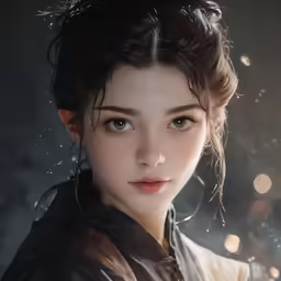 an asian girl posing for a picture on her wedding day