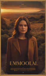 an image of a woman standing in front of a field