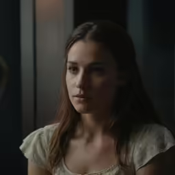 woman in dress staring off into distance