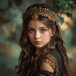 a beautiful young lady with frecky hair standing