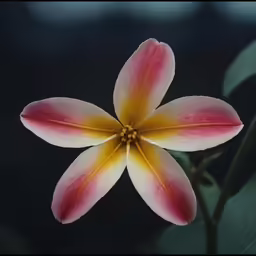 a flower is growing from the center of a plant