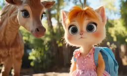 two characters that are dressed in animal costumes