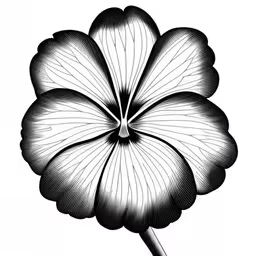 a black and white flower that is shown in an old fashion,a flower in black and white with the petals still open