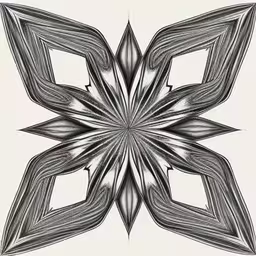 a drawing of an abstract design with curved lines