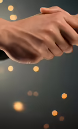 there is a hand with a wristband on it