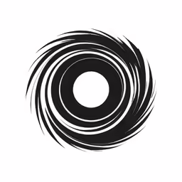 an abstract black and white image