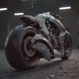 the concept motorcycle that looks like an upside down car