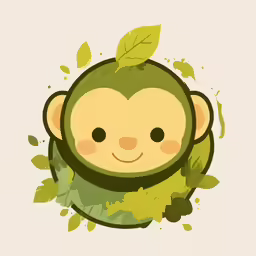 the monkey is wearing a scarf over his head