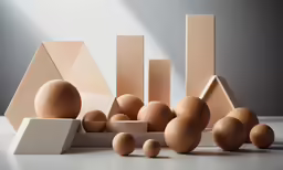 the egg has an upturned shape near several smaller ones