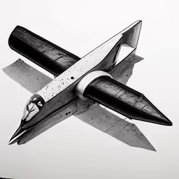 a small plane flying high up in the sky