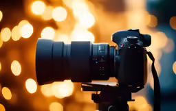 an electronic camera with a bright background