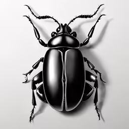 an image of a beetle that is drawn on a paper