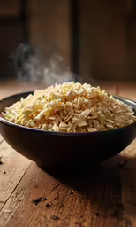 a bowl that has food in it on the table