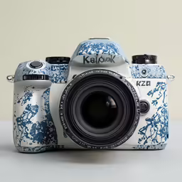 the digital camera is on display for people to see