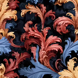 the pattern has many different colors on it