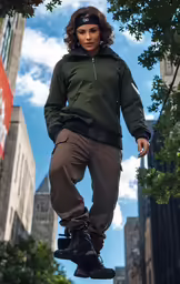 a girl standing on a snowboard on a ledge