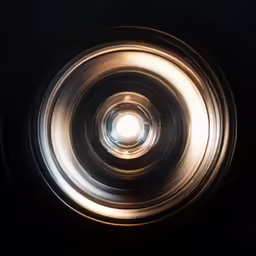 the back side of an image taken from below in a circular position