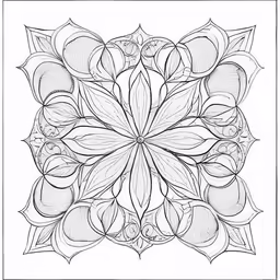 a hand drawing of an abstract design