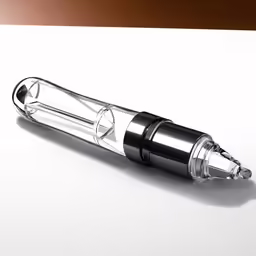 a pen laying on top of a white paper
