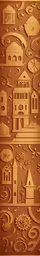 the image has many different buildings on it