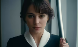 a woman is posing with a baseball bat