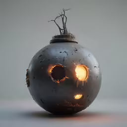 the small decorative object is on a table