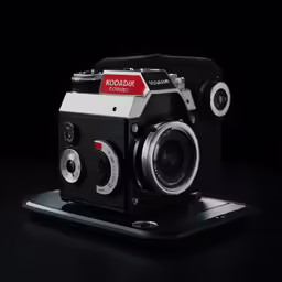 the camera is sitting on top of the smartphone