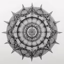 a very complex drawing made by pencil