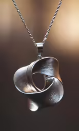 a sterling pendant on a silver chain