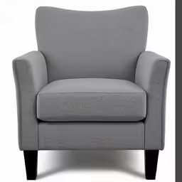 the arm of a chair that is made of upholstered fabric