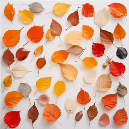 the large leaves have been pressed on to a surface