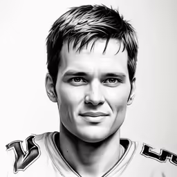 a portrait of a man in a jersey