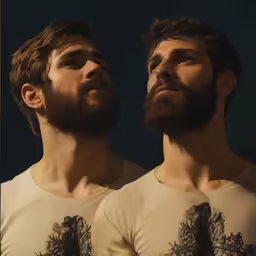 a couple of men that are standing up