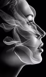 smoke is in the air as if blowing