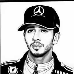 the black and white caricature of jimmier ryan hen