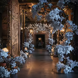 a very nice looking entrance to a building