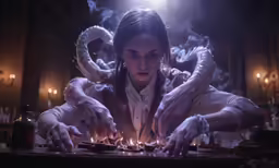 a woman lighting candles on her birthday cake