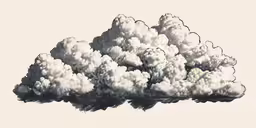 clouds float into the sky in different directions