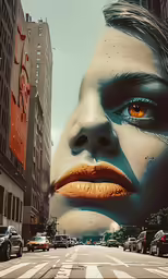 an artistic photo of the face of a woman