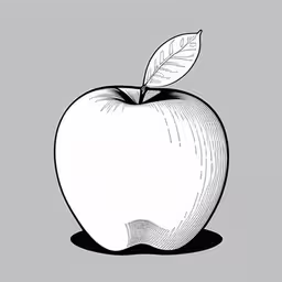 an apple with a leaf attached to it,an apple with a leaf on top of it