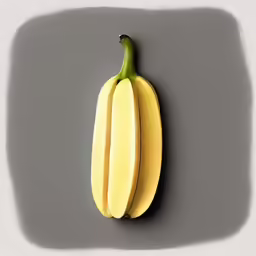 a banana is laying on a gray surface