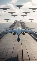 a large jetliner flying through the sky
