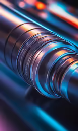 a close up shot of the focus of a metal object