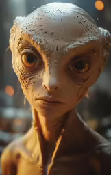 an alien is pictured in this undrecognizable photo