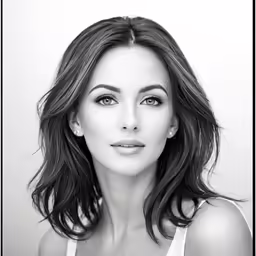 a woman posing for the camera with her hair half up
