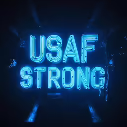 an advertisement for a store that sells usaf strong