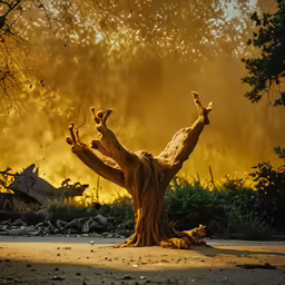 an animal stretches into the air while standing on its hind legs