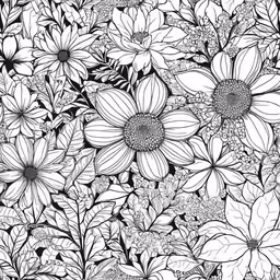the seam design with flowers is the same background as it appears in this drawing