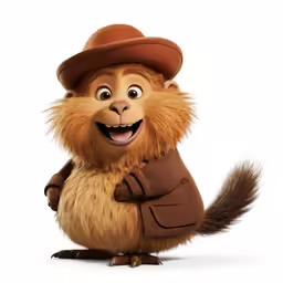 the jungle movie character with a hat and suit