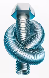 a steel pipe on the top of a white background